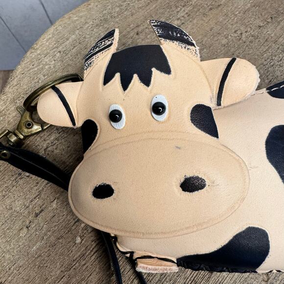 Genuine Leather Cow Wristlet Wallet Leather Coin Purse NEW FAST SHIP - Picture 5 of 9